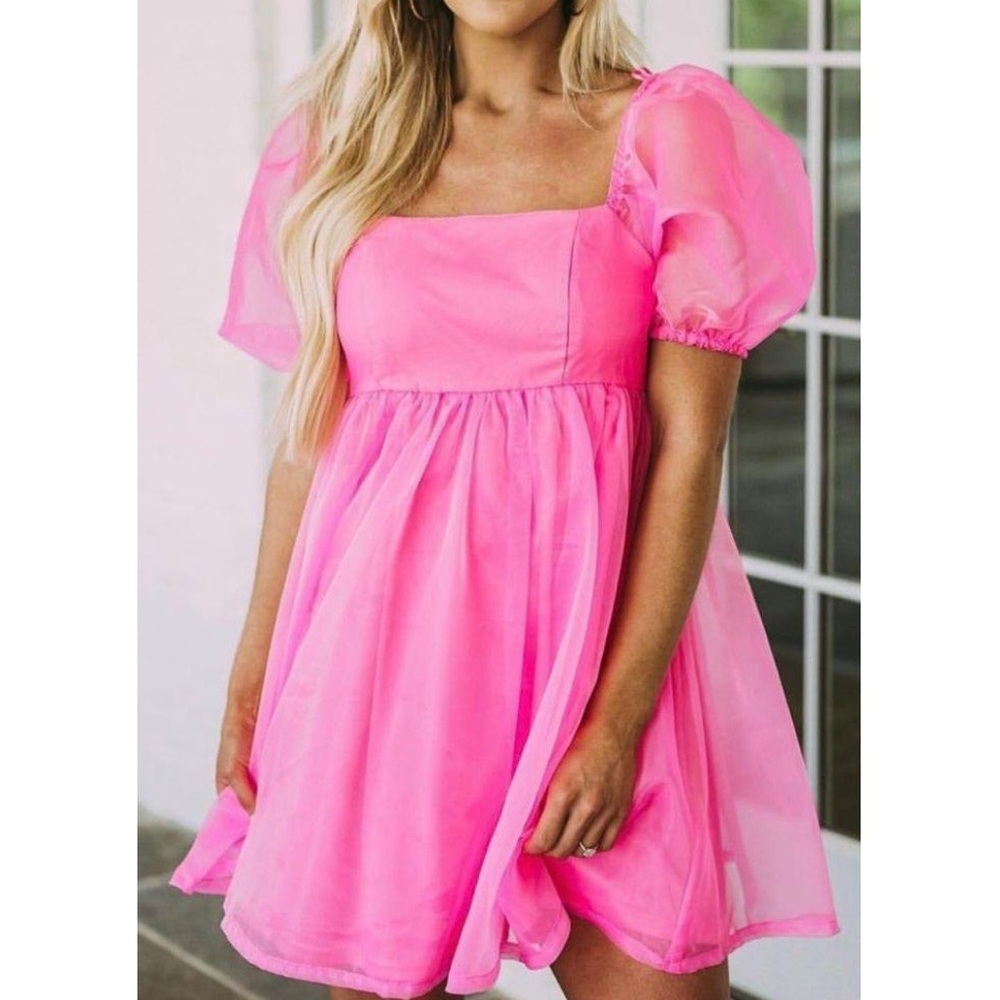 pink babydoll dress